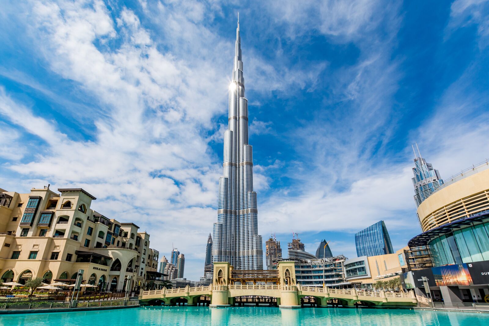 Burj Khalifa viewed from the ground