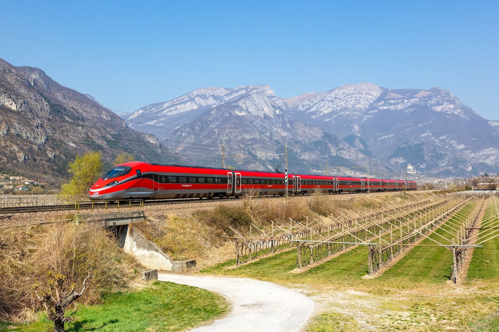 Italian high-speed train Frecciarossa