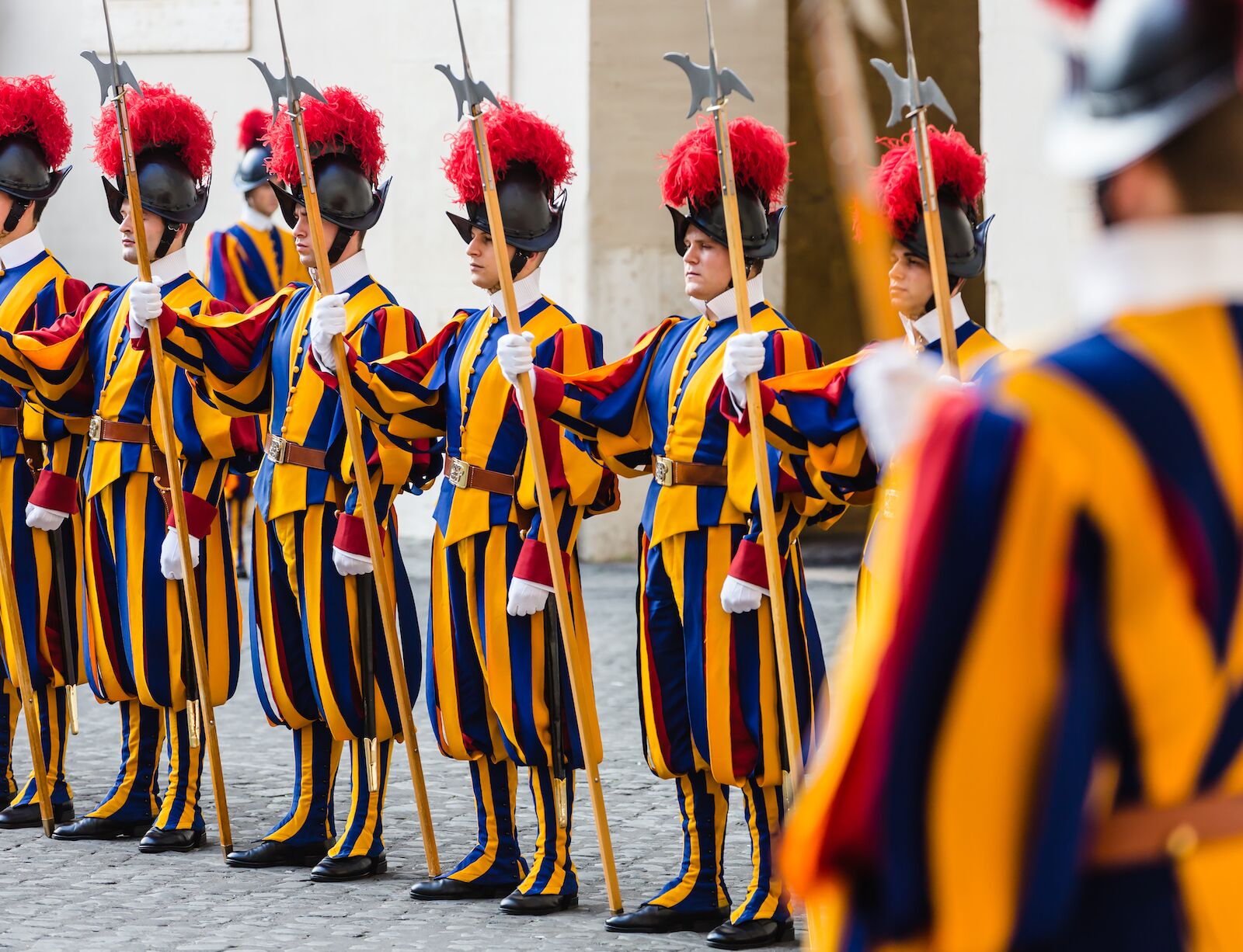 The Swiss Guards in Vatican City