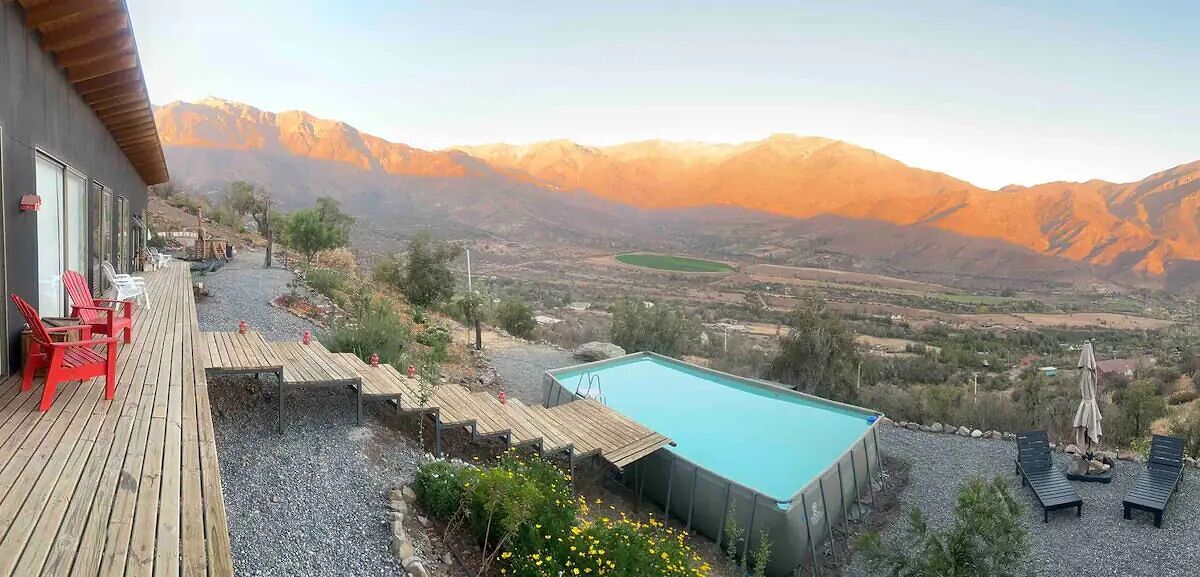 This Chilean Airbnb Has a Hot Tub Overlooking the Mountains