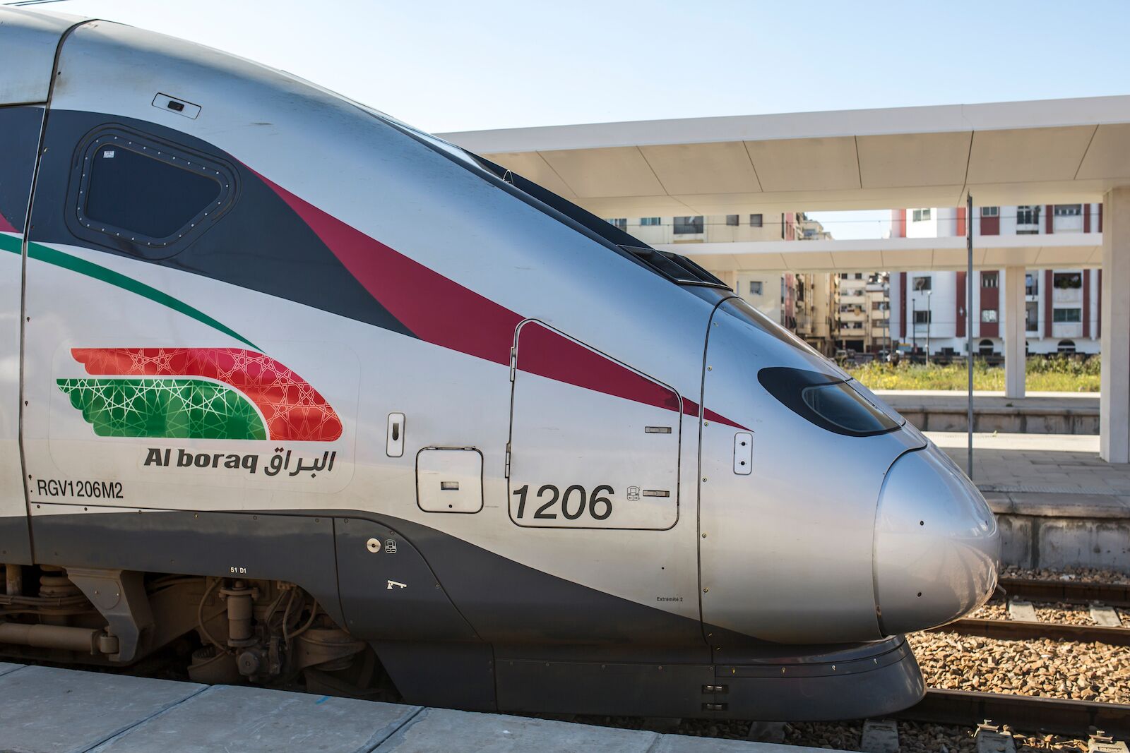 The Al Boraq high-speed train in Morocco is the fastest train in Africa