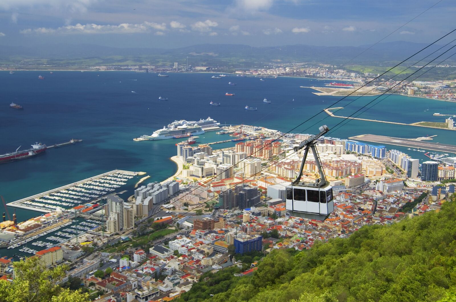 Cable car in Gibraltar