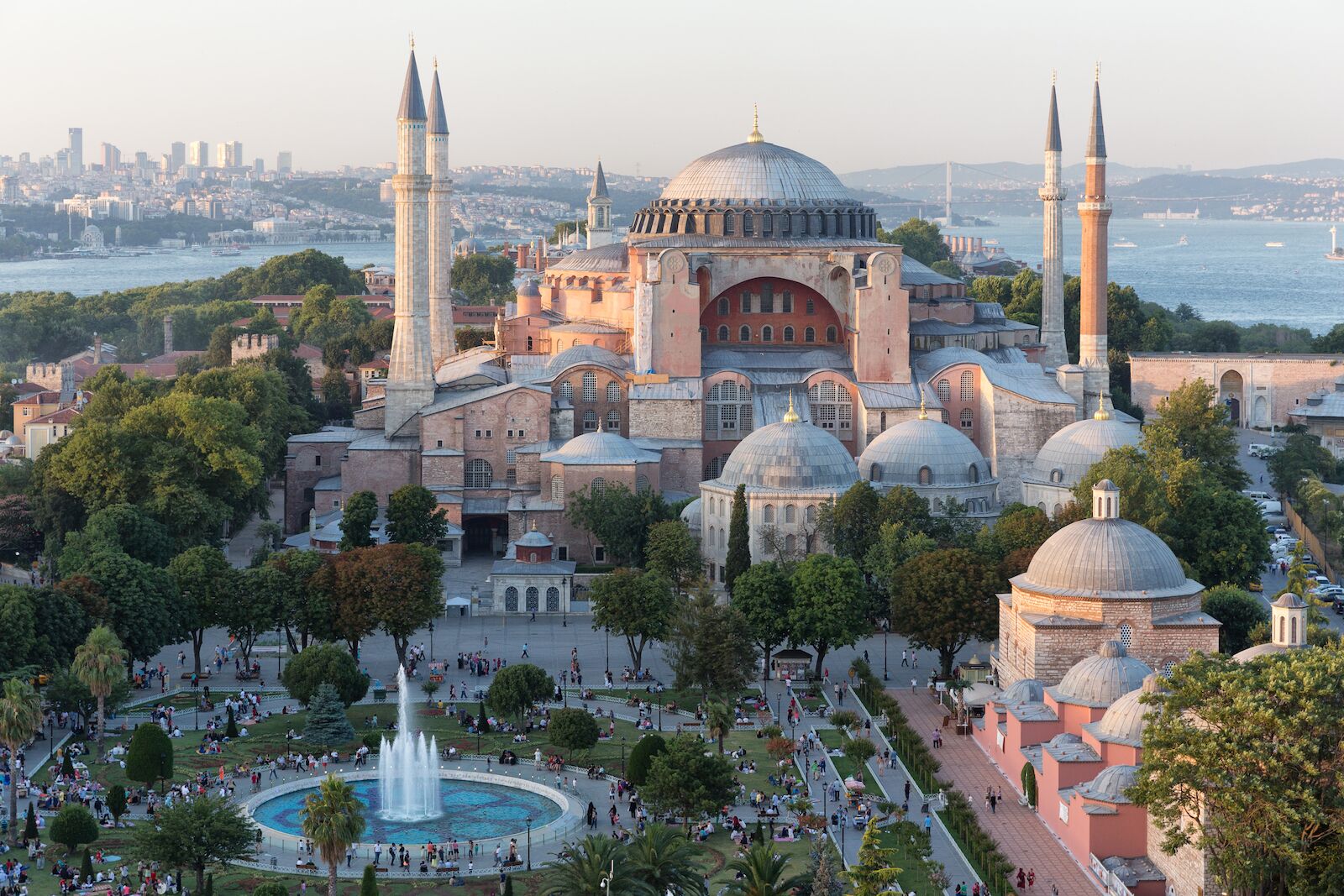 Aerial view of the Hagia Sophia