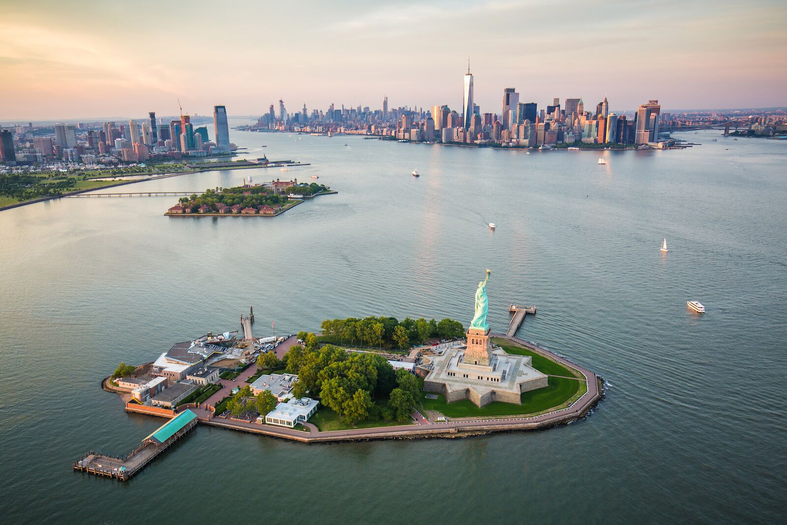 Liberty Island from above