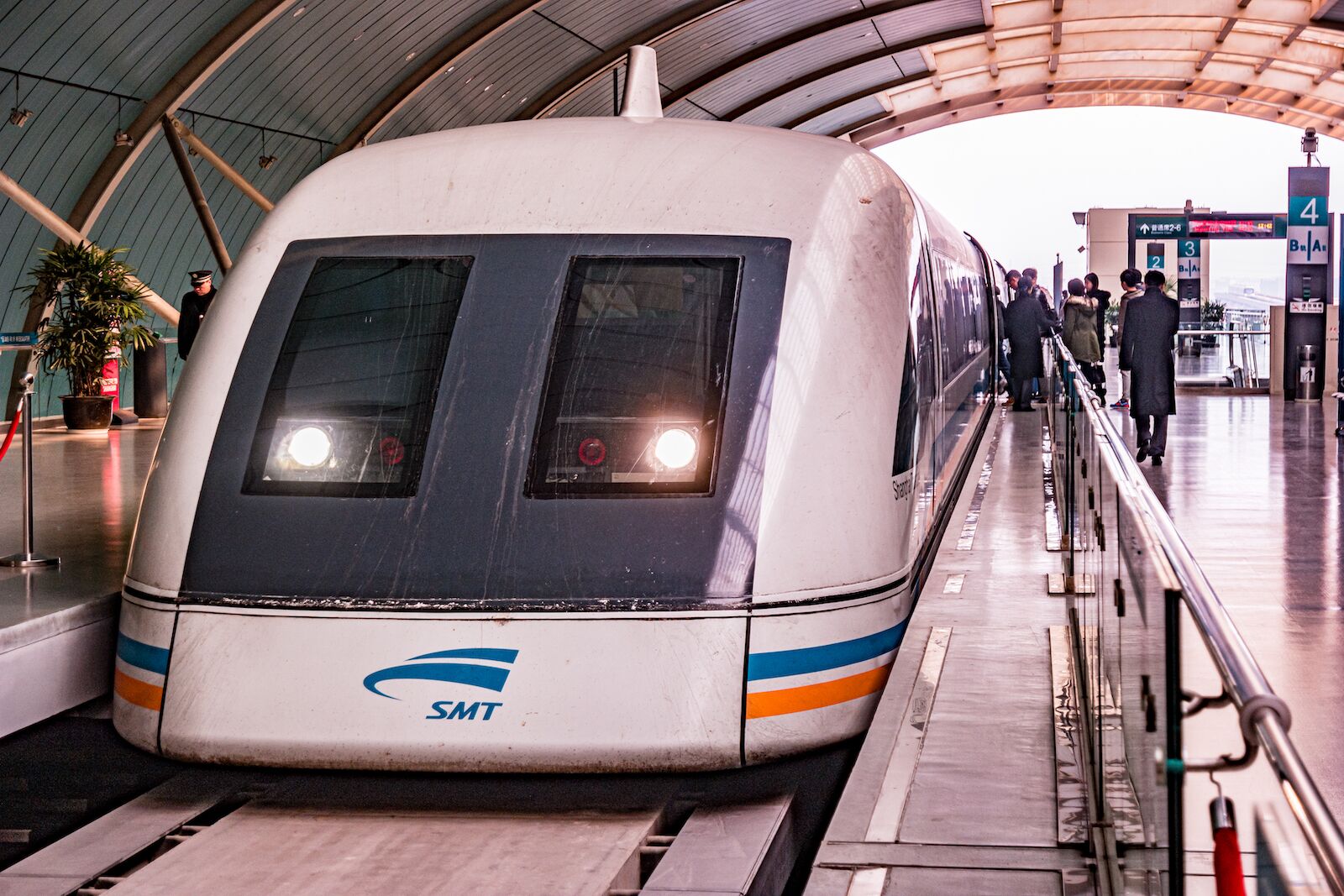 The Shanghai Transrapid Maglev Train is the fastest train in the world