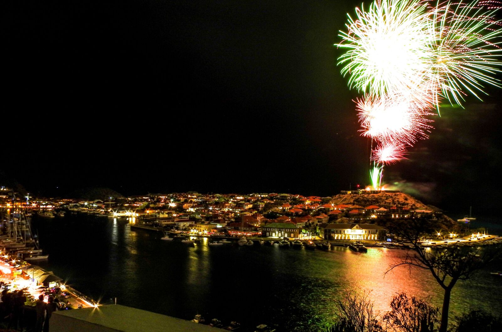 festivals in st barts - is st barts expensive - NYE firework