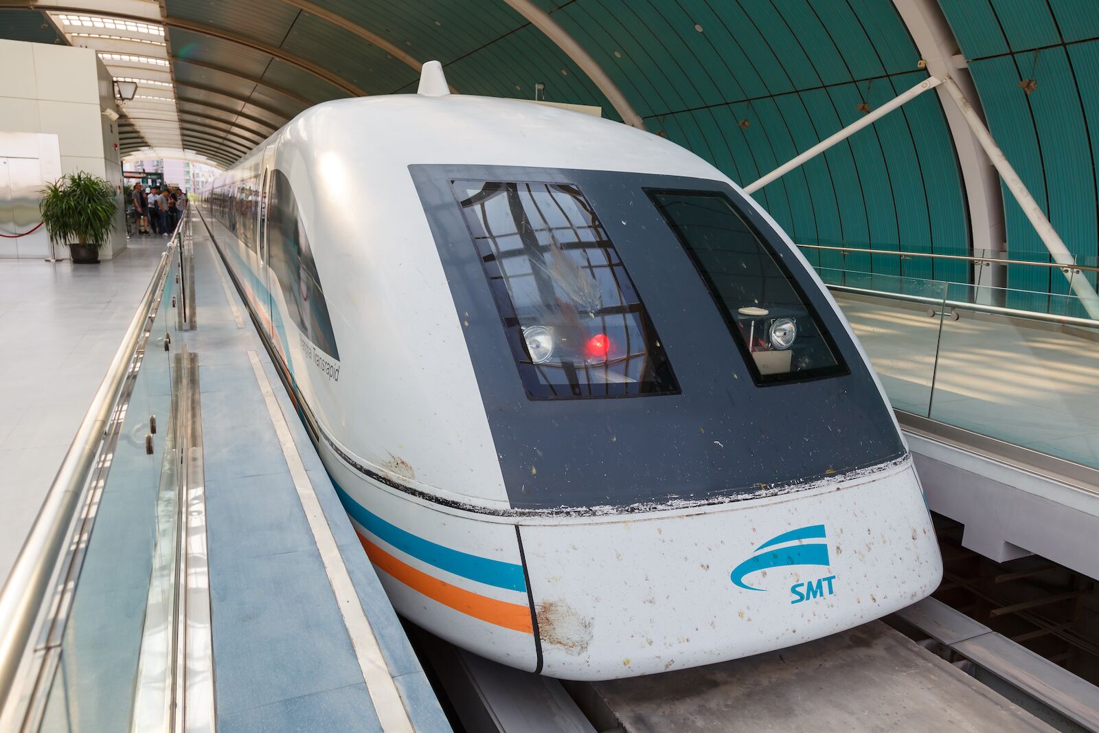 SMT or Shanghai Maglev Train waiting in the train station