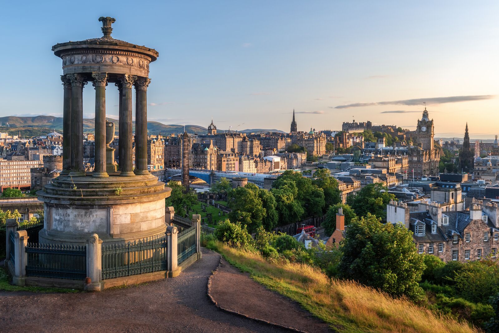 The Dugald Stewart Monument in Edinburgh