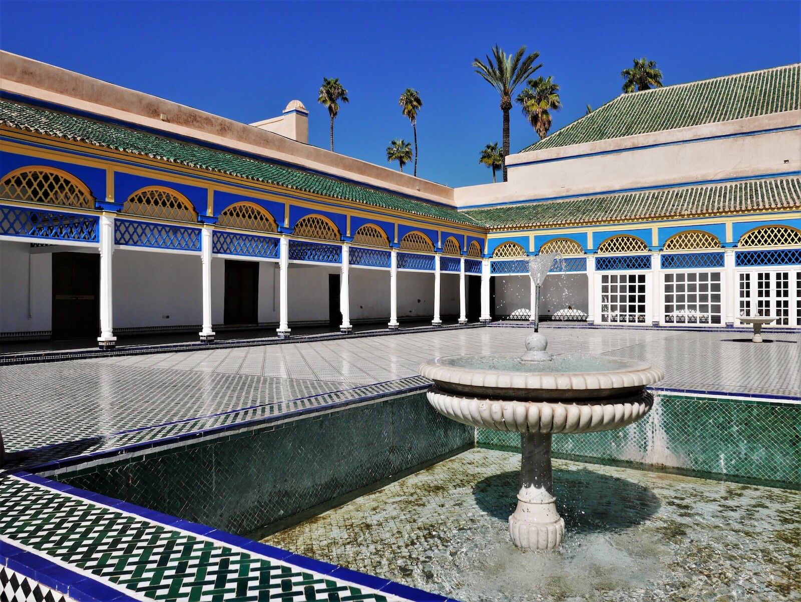 Fountain in Bahia Palace, Morocco