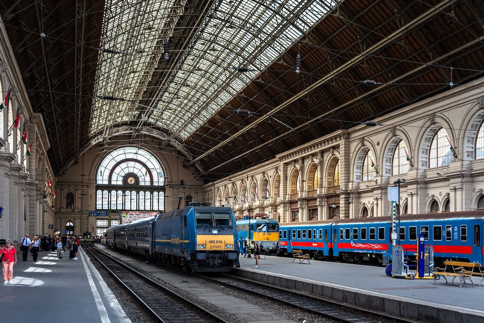 The beautiful Budapest Keleti train station