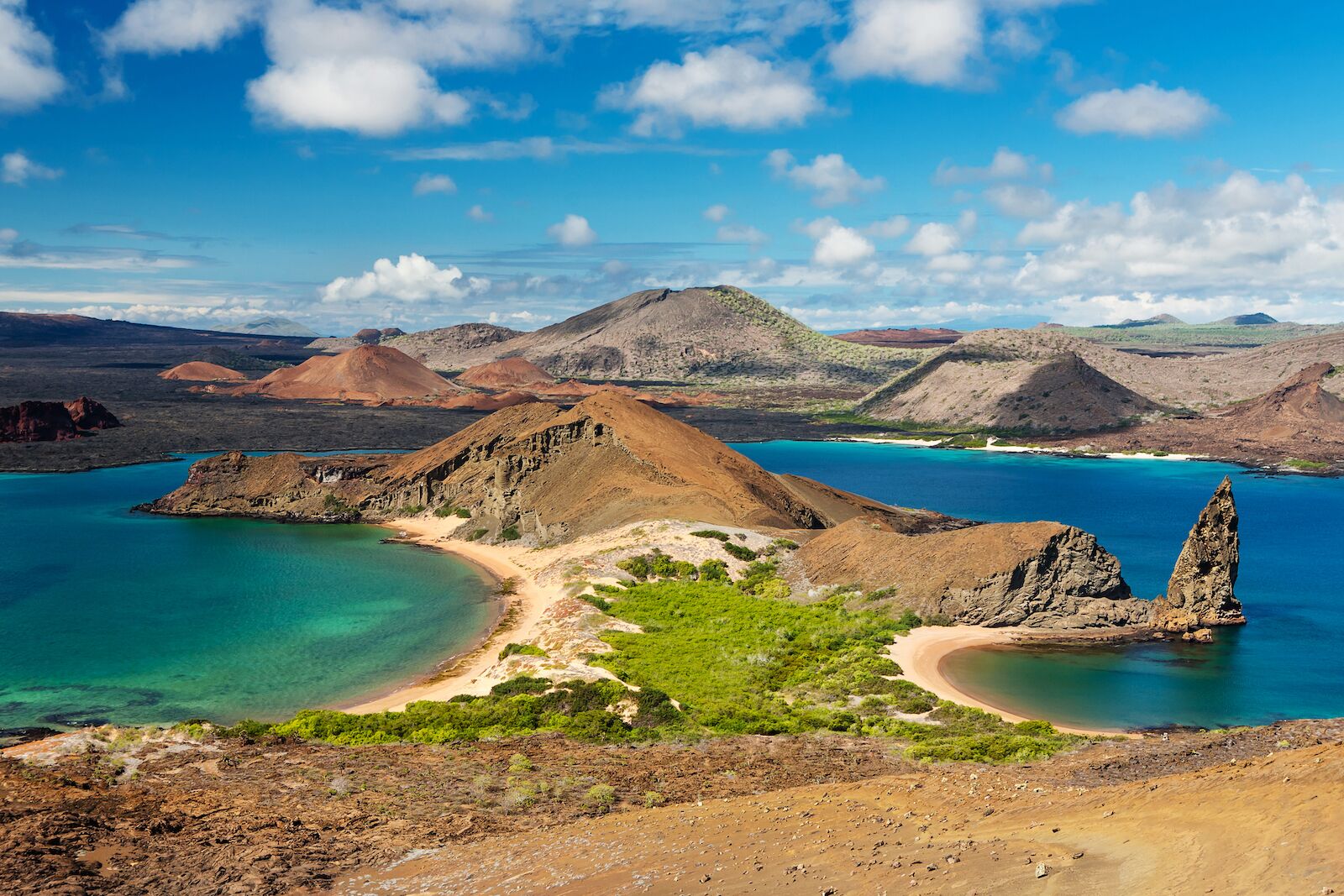 Volcanic landscape in the Galapagos