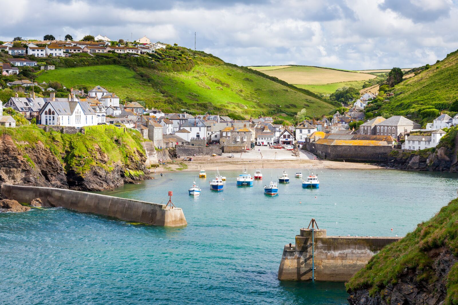 The fishing village of Port Isaac in Cornwall.