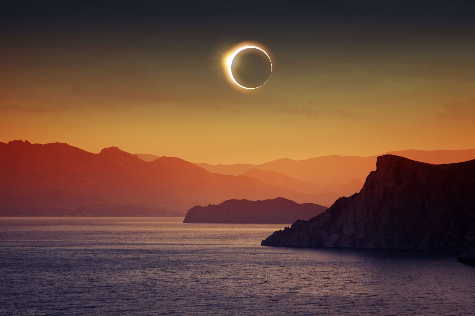 Solar eclipse on a cruise