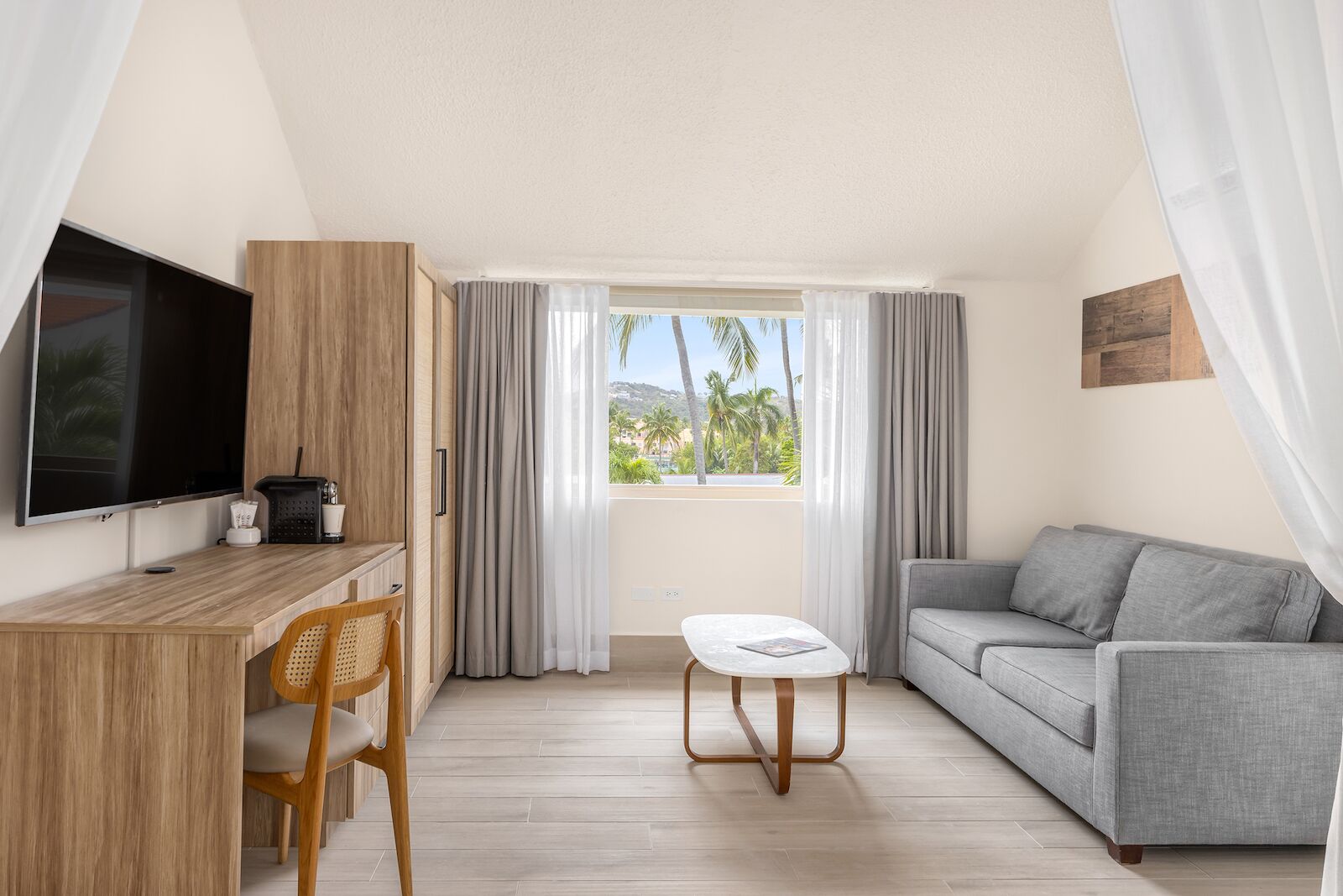 playa suite living room at wyndham palmas in puerto rico