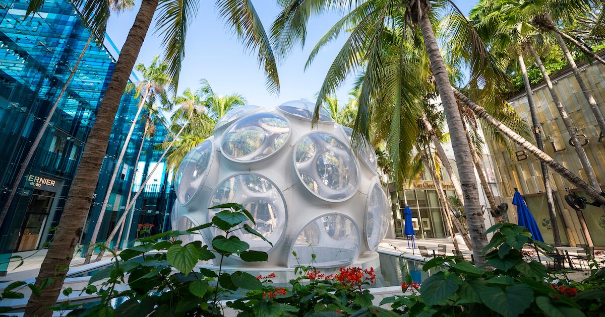 Unique Spots In Miami Include This Giant Egg-Shaped Structure