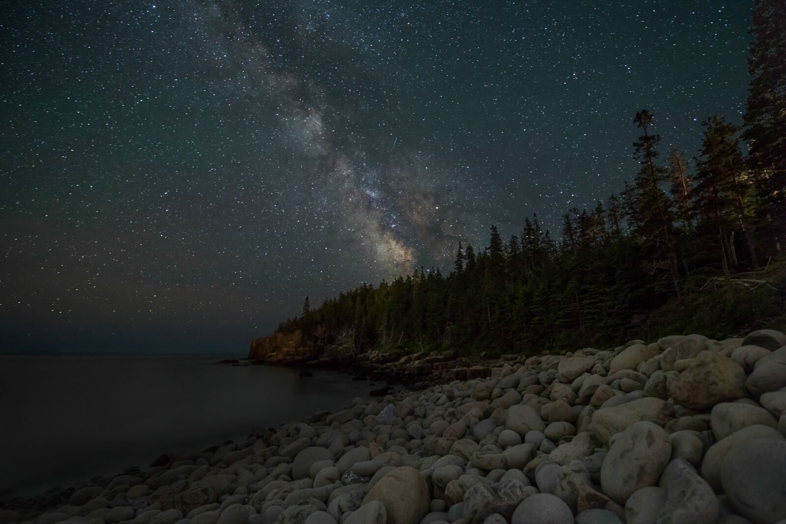 Starry Night in Acadia National Park one of the best national park for stargazing in the US
