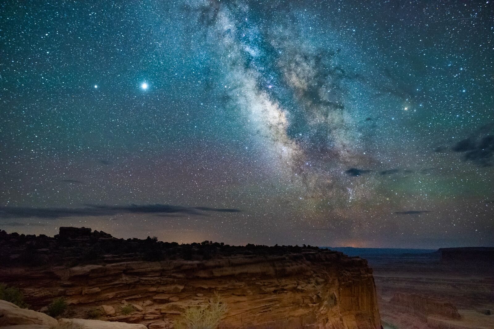 Milky Way Over Canyonlands National Park one of the best dark sky locations in the US 