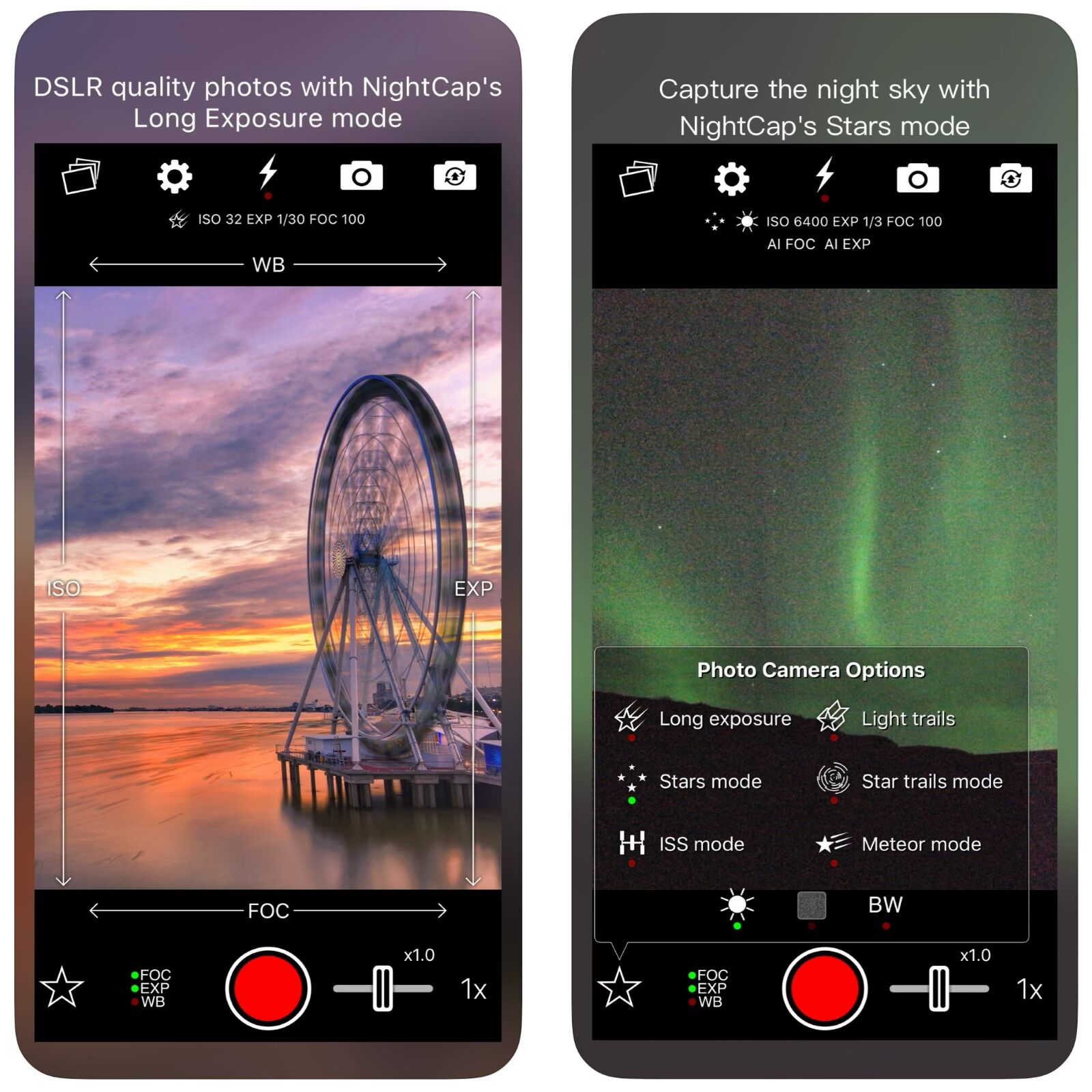 night camera app screenshot