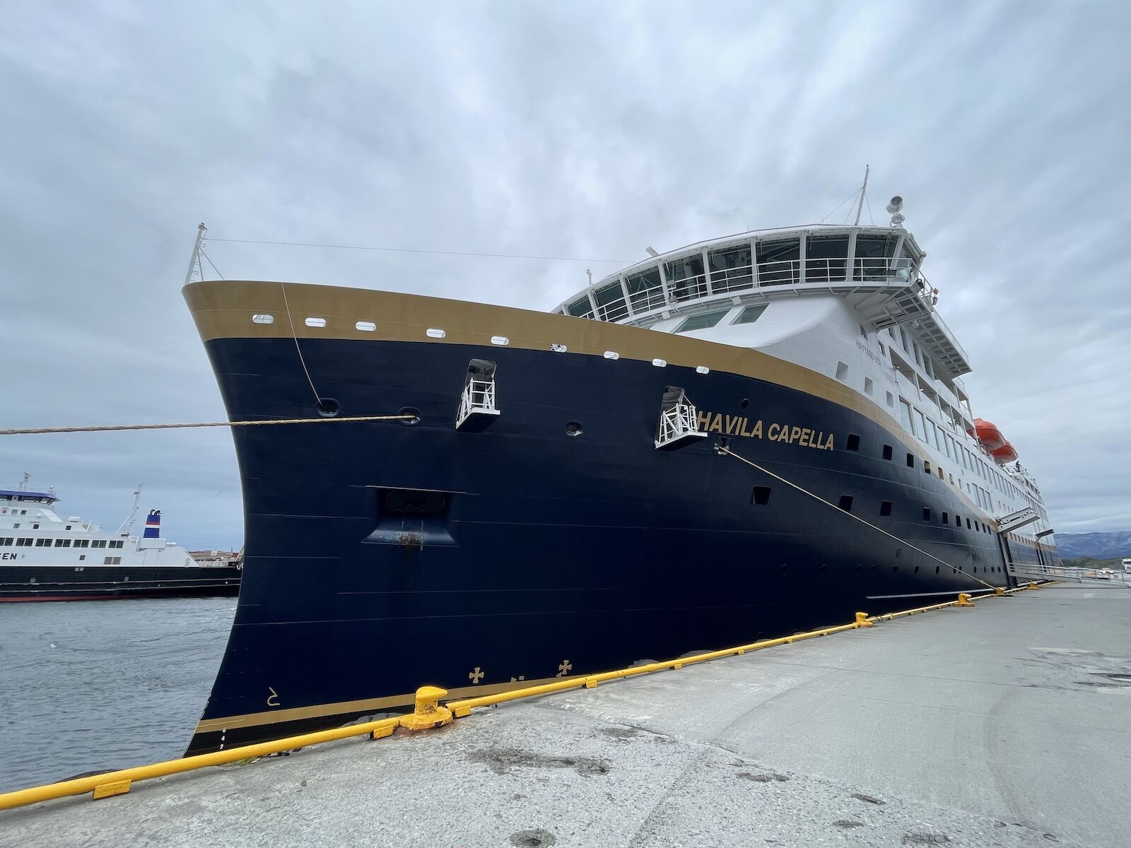 Trends in cruising: The Havila Capella, a small ship of cruise line Havila operating in Norway. 