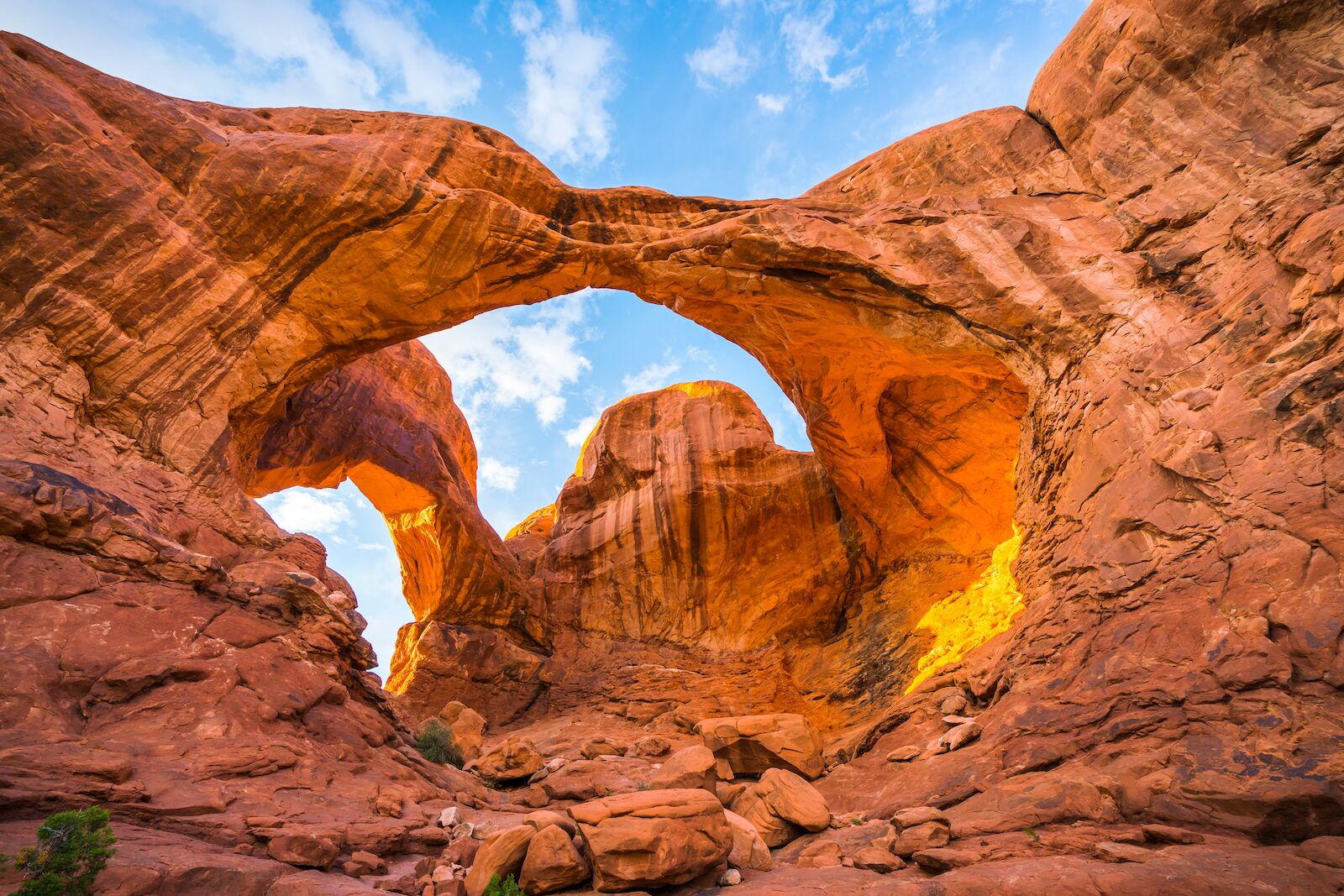 doouble arch at arches national park