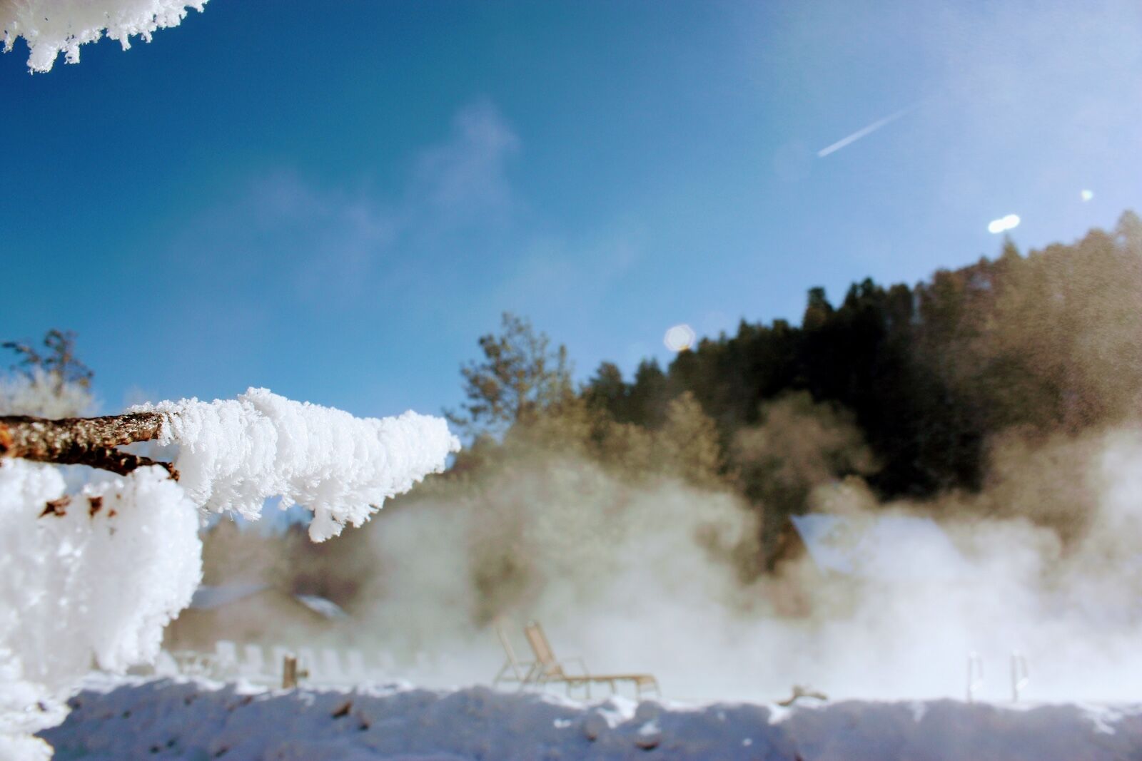 steam at mt. princeton hot springs resort