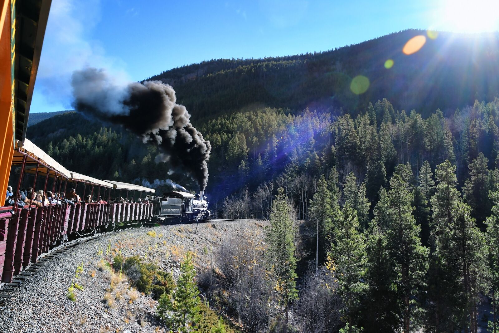 Georgetown Loop Railroad steam train in Colorado
