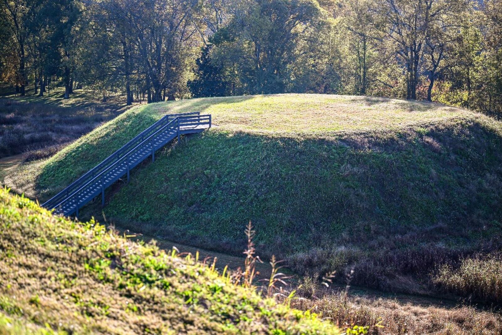 Burial Mound at Etowah in Cartersville Georgia