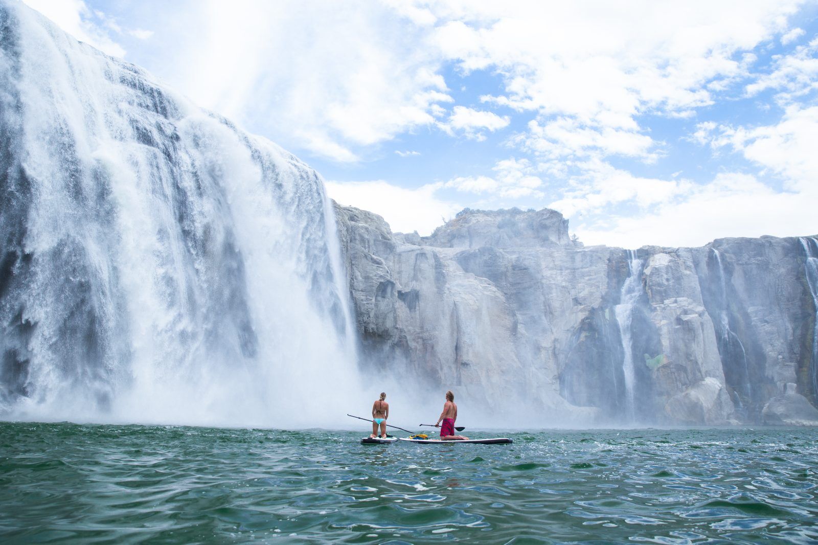 paddle at the falls