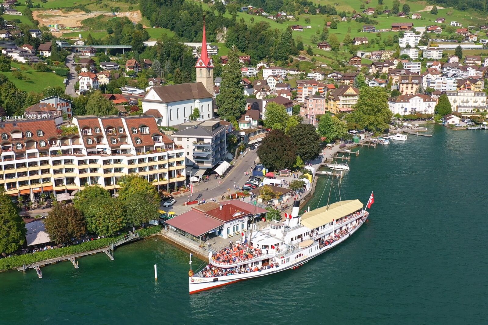 Stadt Luzern, flagship steamer of Lake Lucerne free with Swiss Travel System pass
