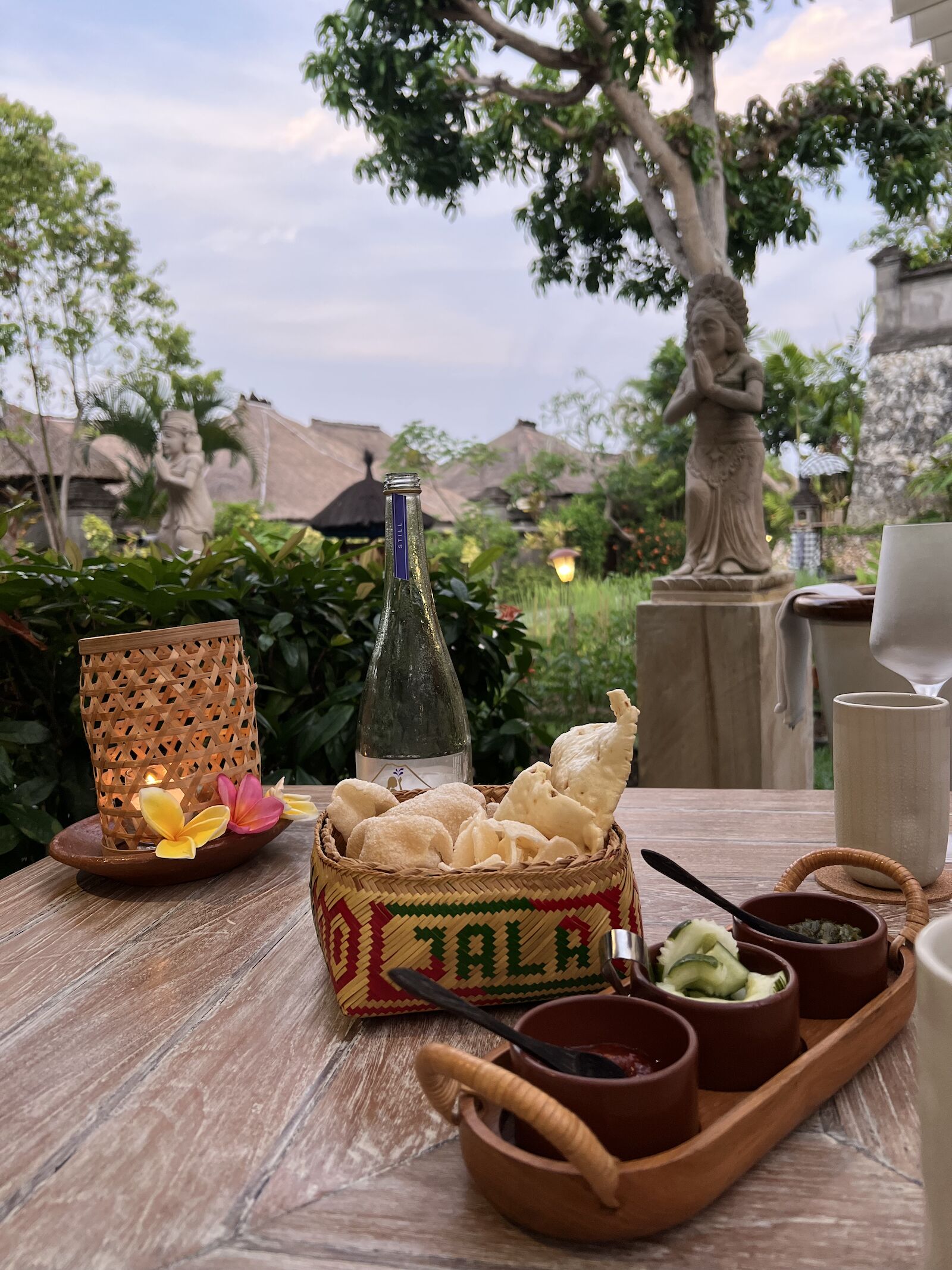snacks on the table at four seasons bali