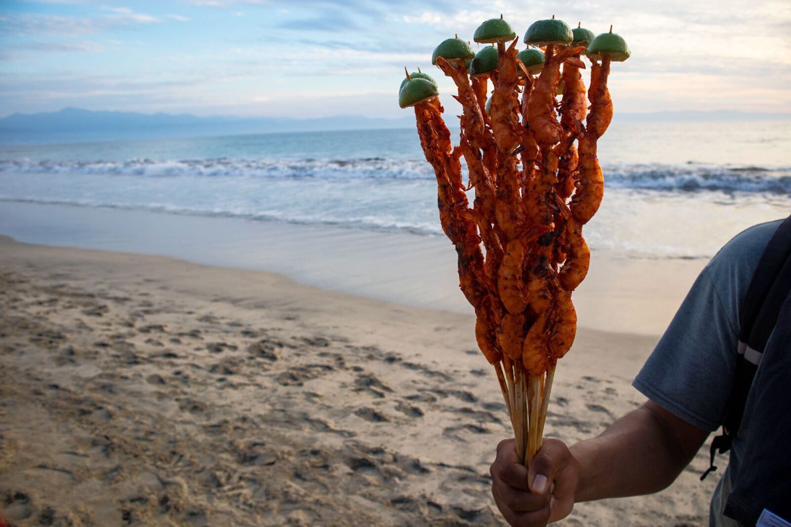 beach skewers puerto vallarta food