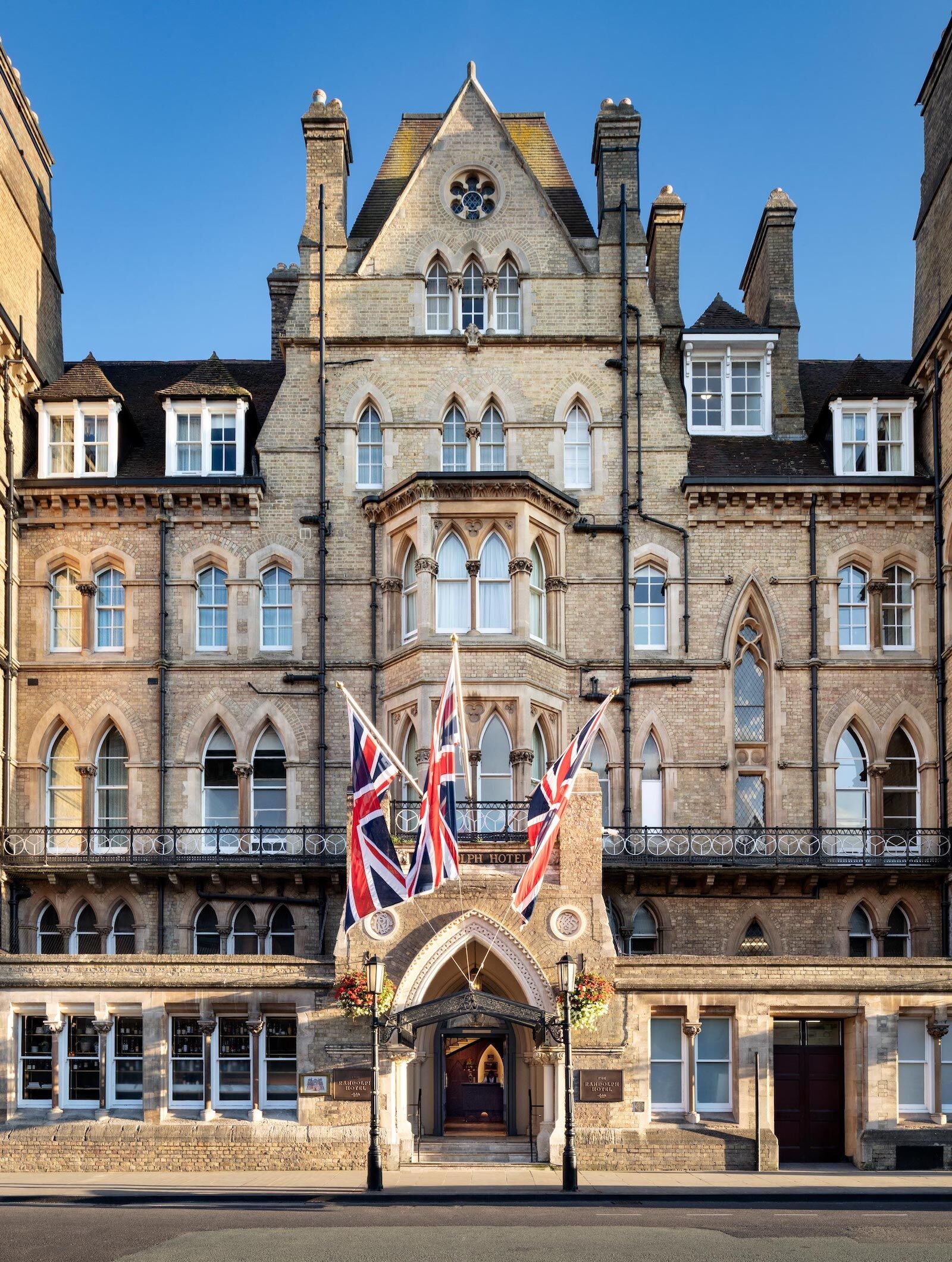 The facade of The Randolph Hotel, Oxford, England