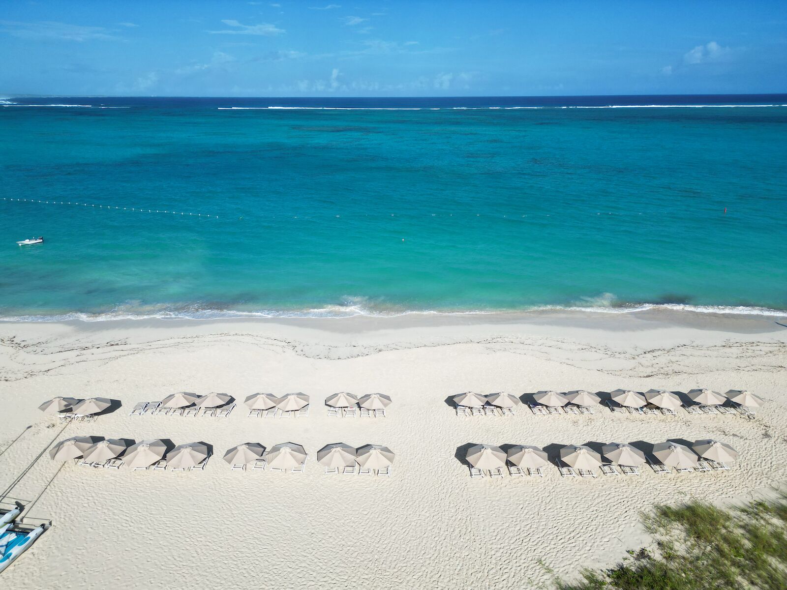 The beach at The Somerset at Grace Bay, turks and caicos