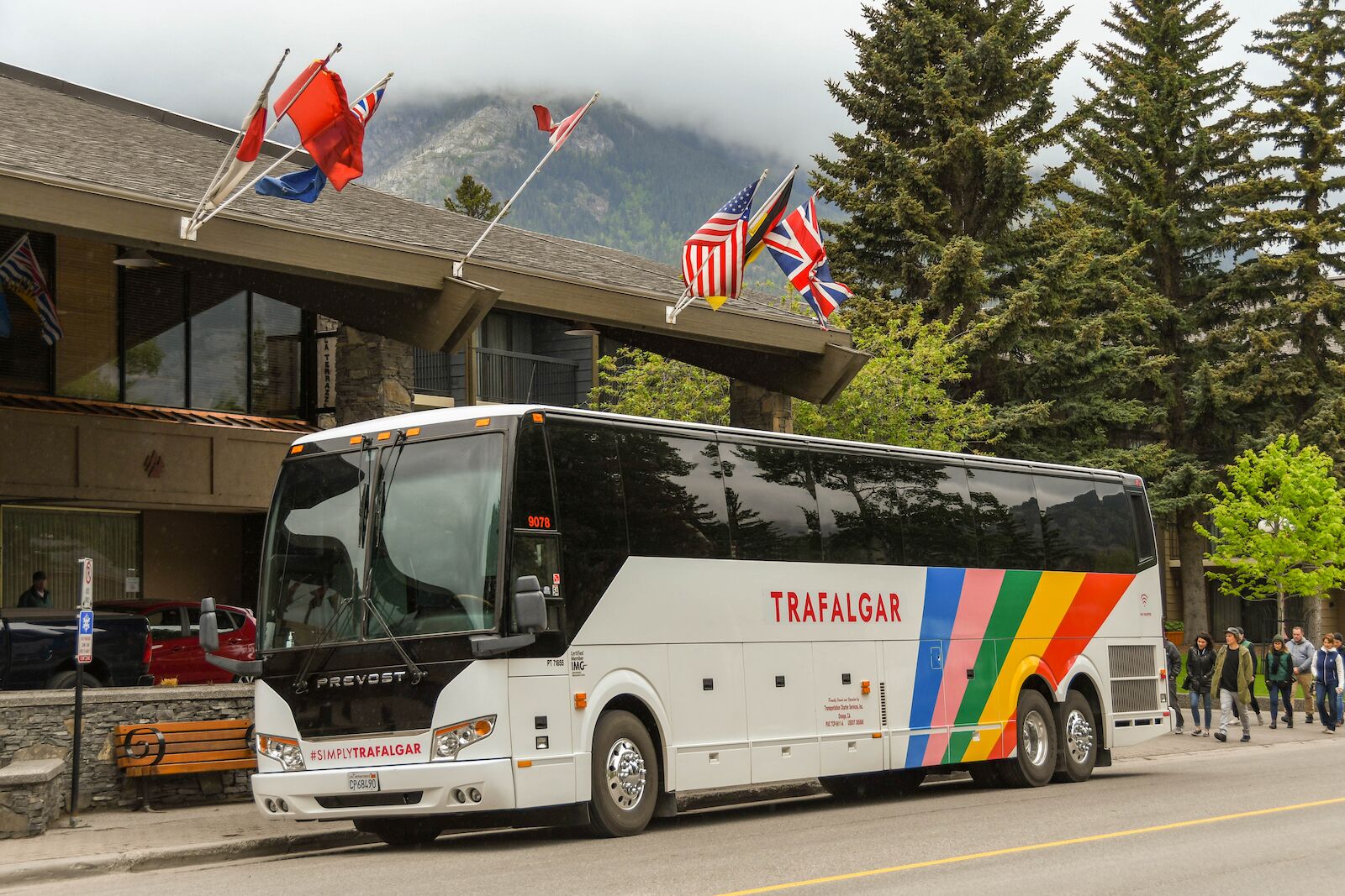 Trafalgar tour bus