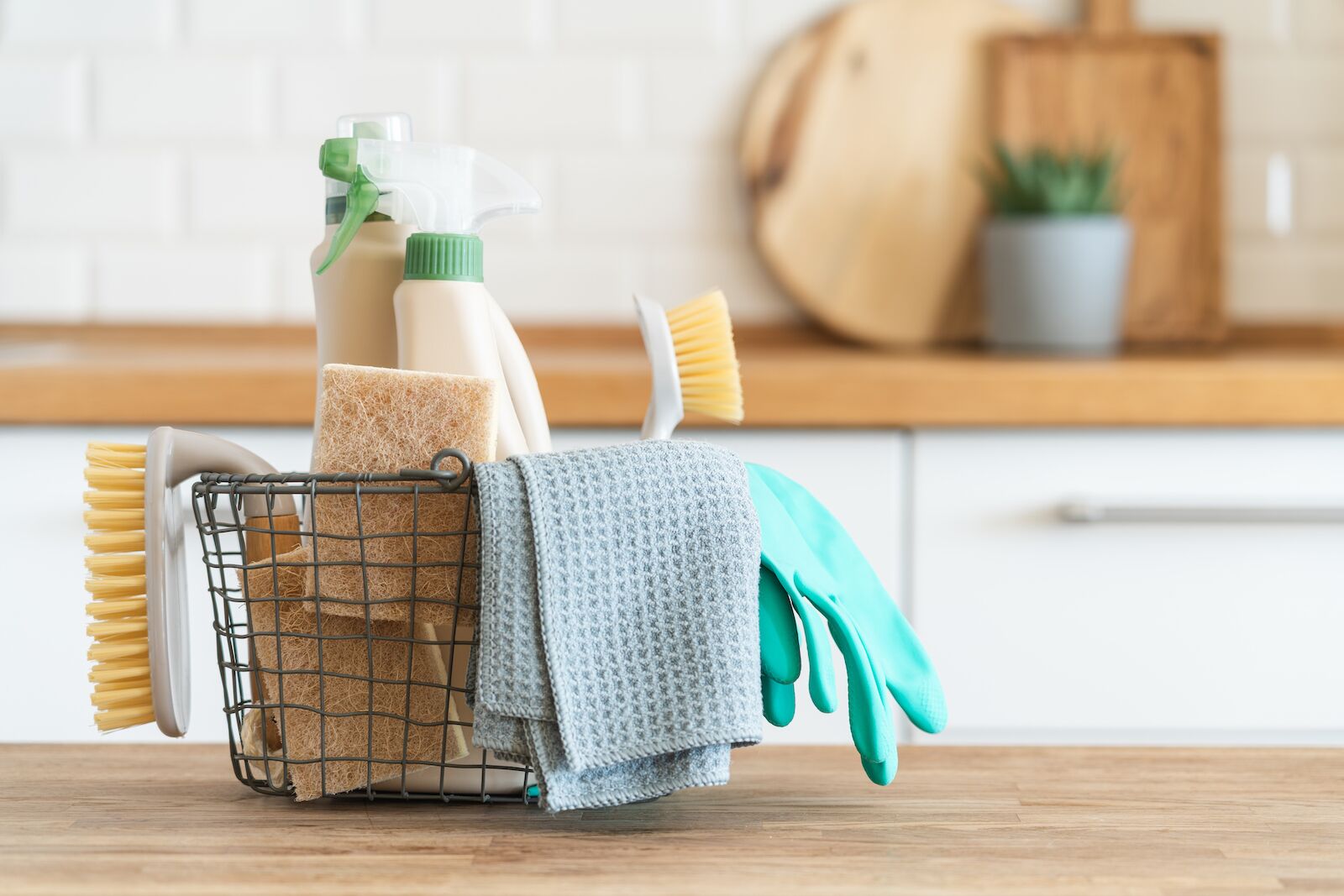 cleaning supplies in Airbnb