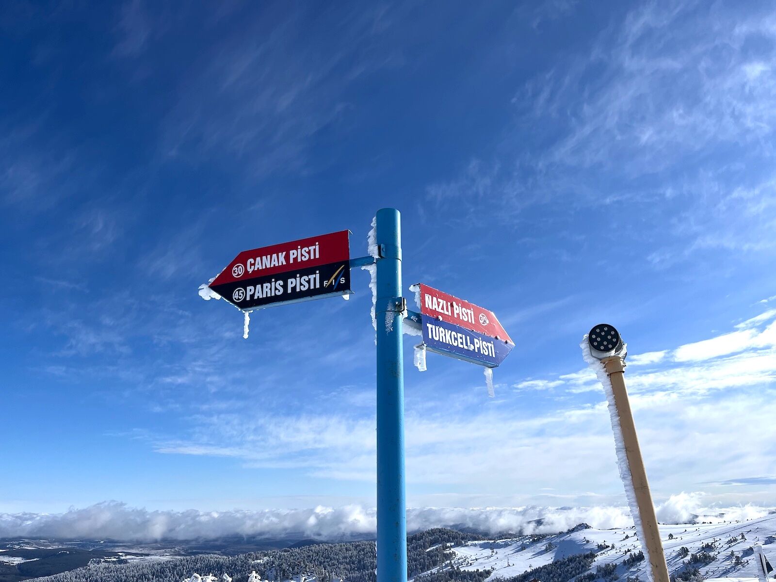 piste sign at kaya palazzo ski & mountain resort