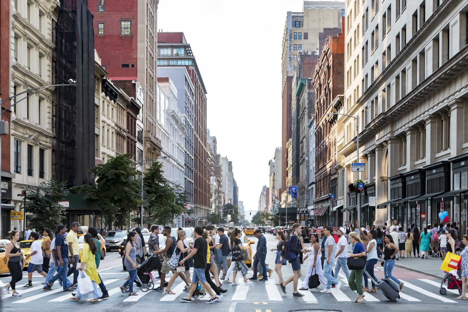 people walking in new york city
