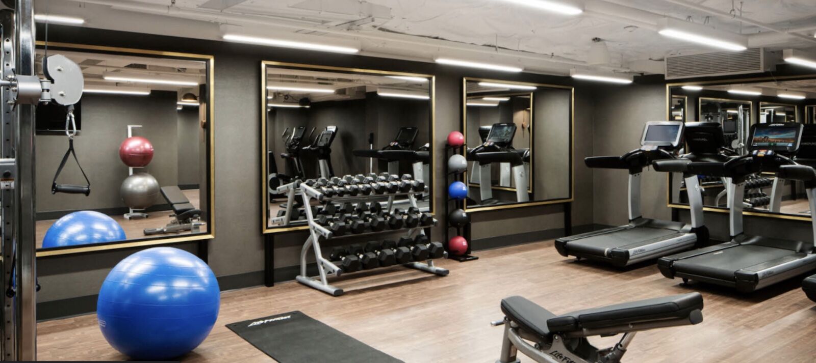 gym at halcyon, a hotel in cherry creek