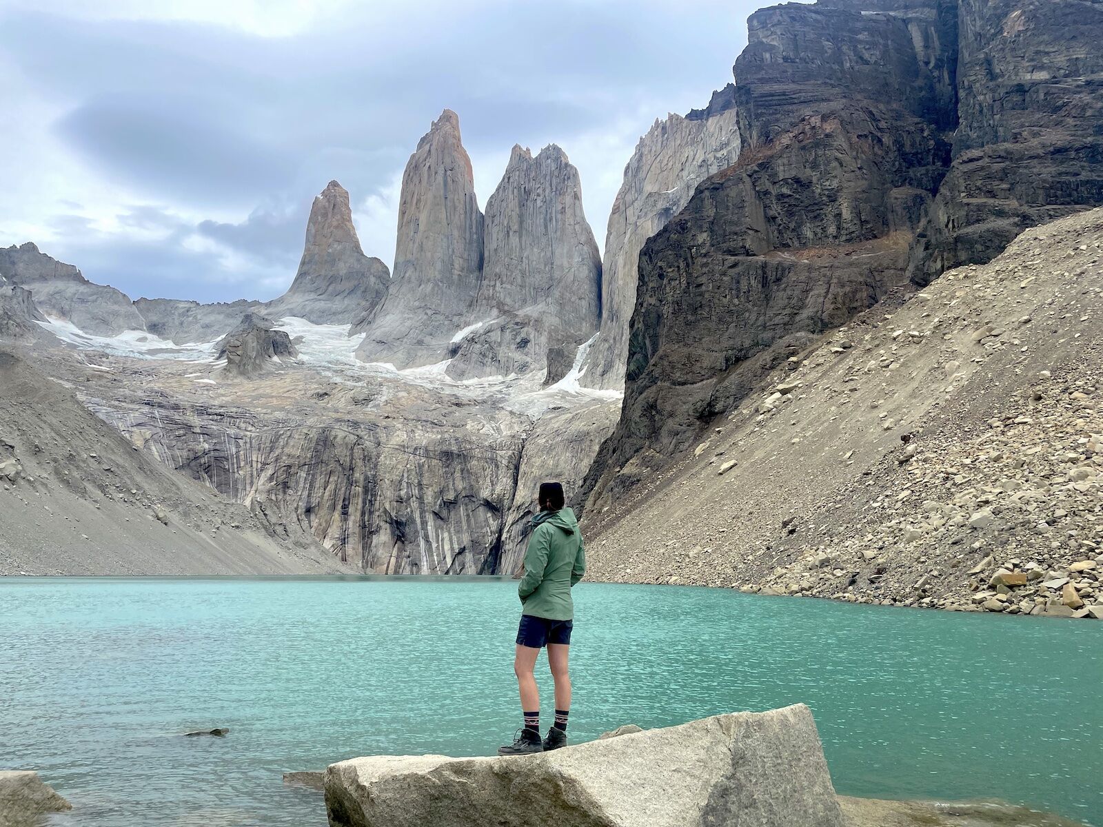online trail reviews - hiker at torres del paine