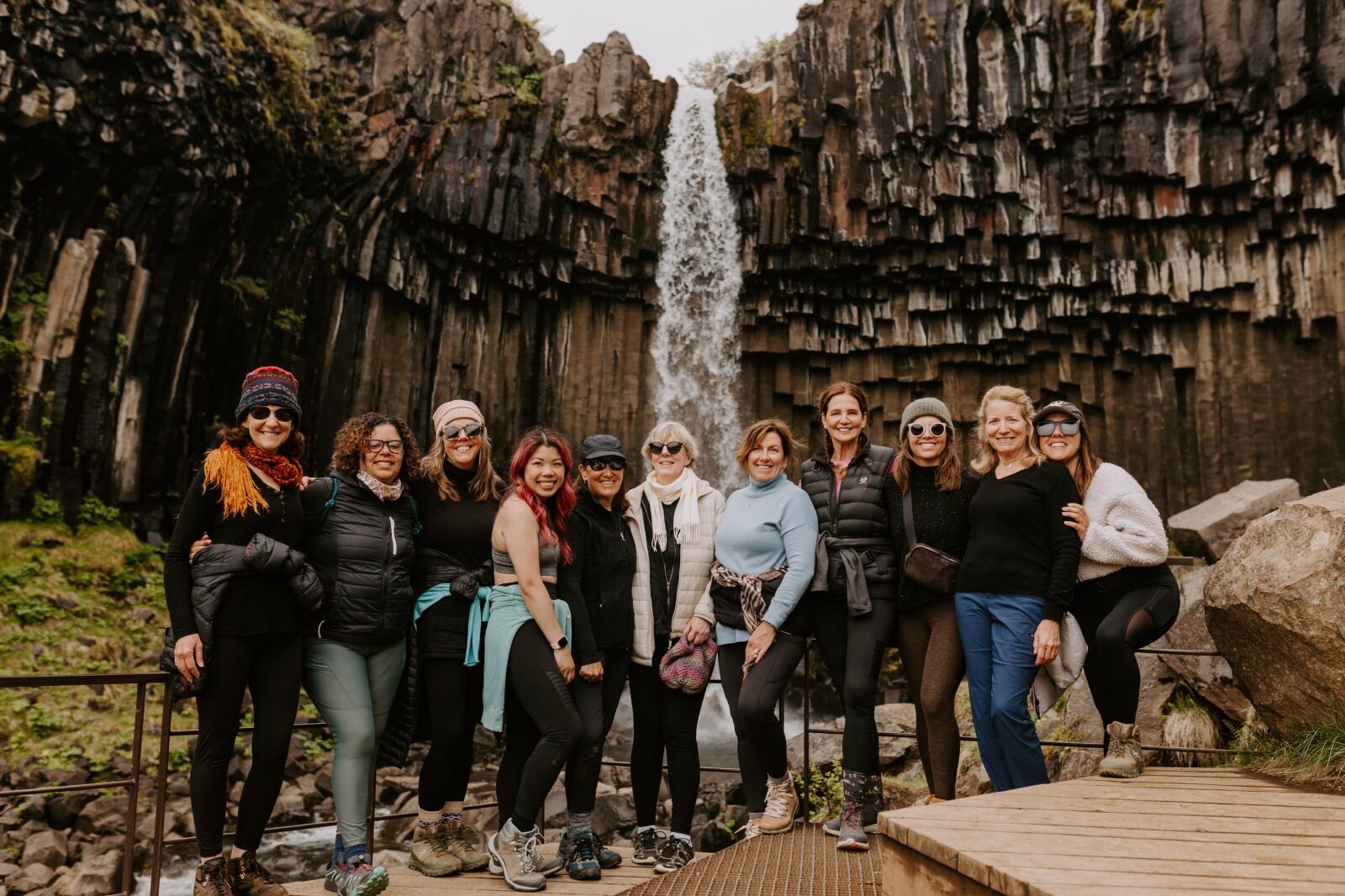 Group of women in Iceland on Wild Terrains group vacation