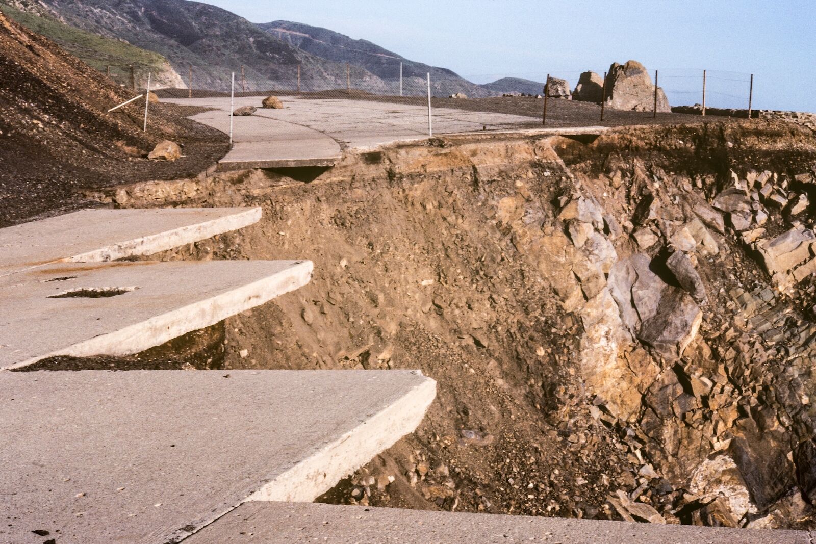 damaged pacific coast highway