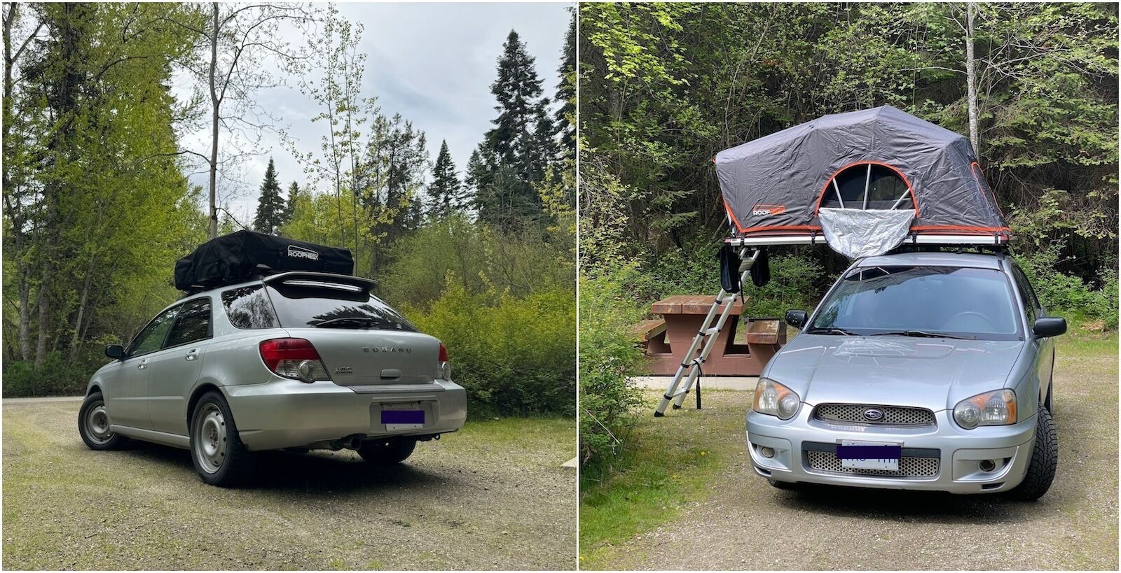 This rooftop tent makes camping road trips easy even with a small car