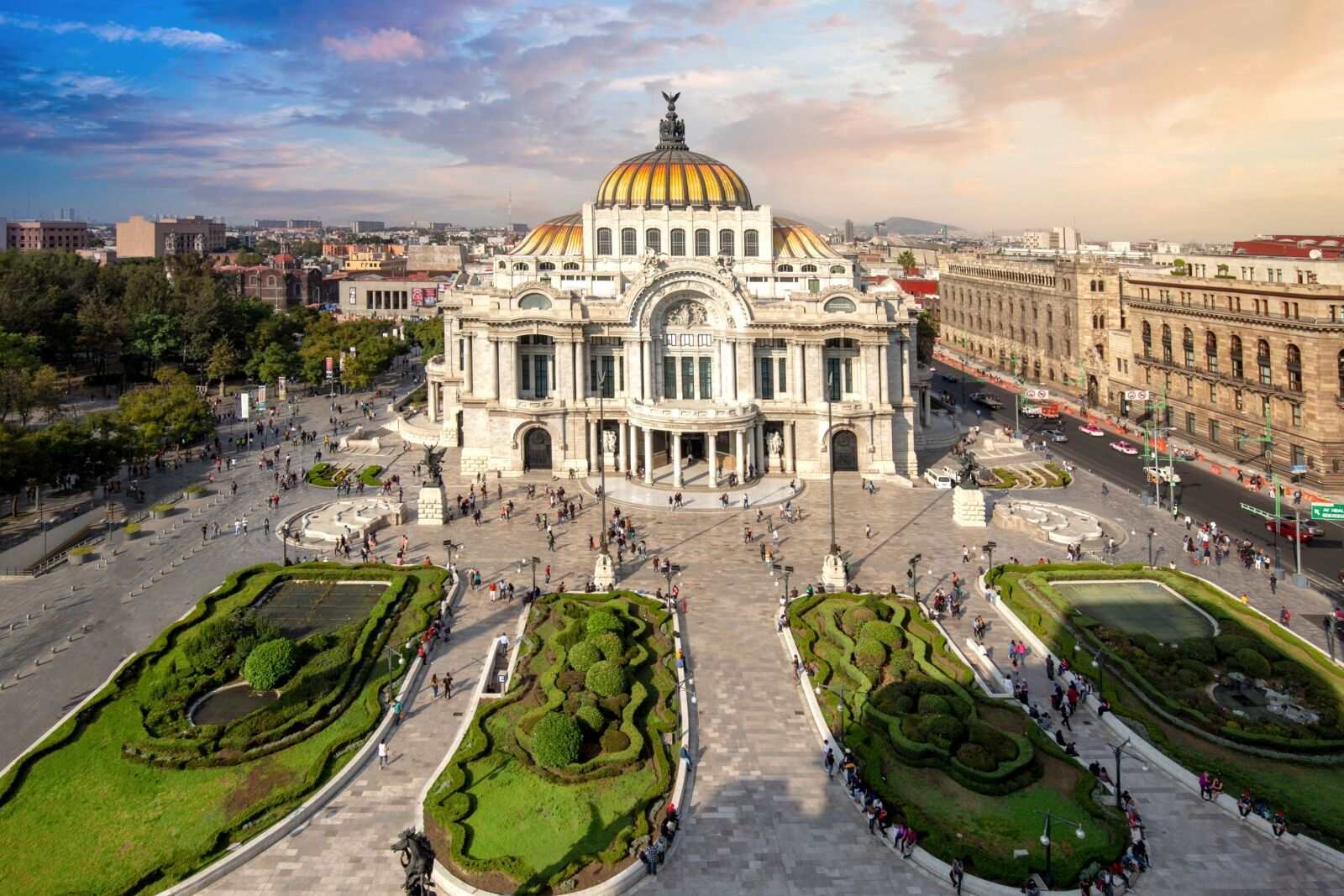 Mexico city summer travel - palace of fine arts