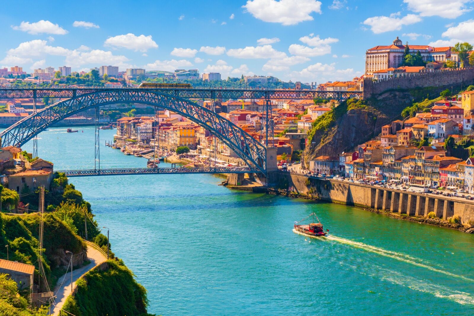 porto portugal from aerial view