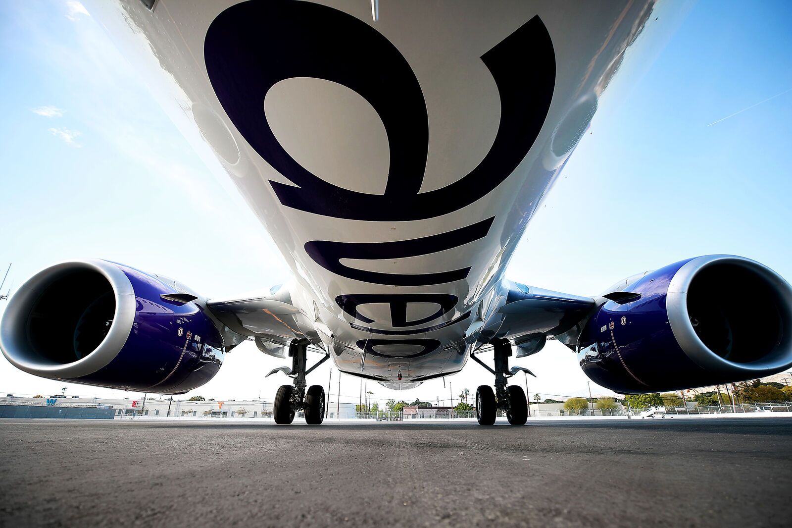 avelo airlines plane underside