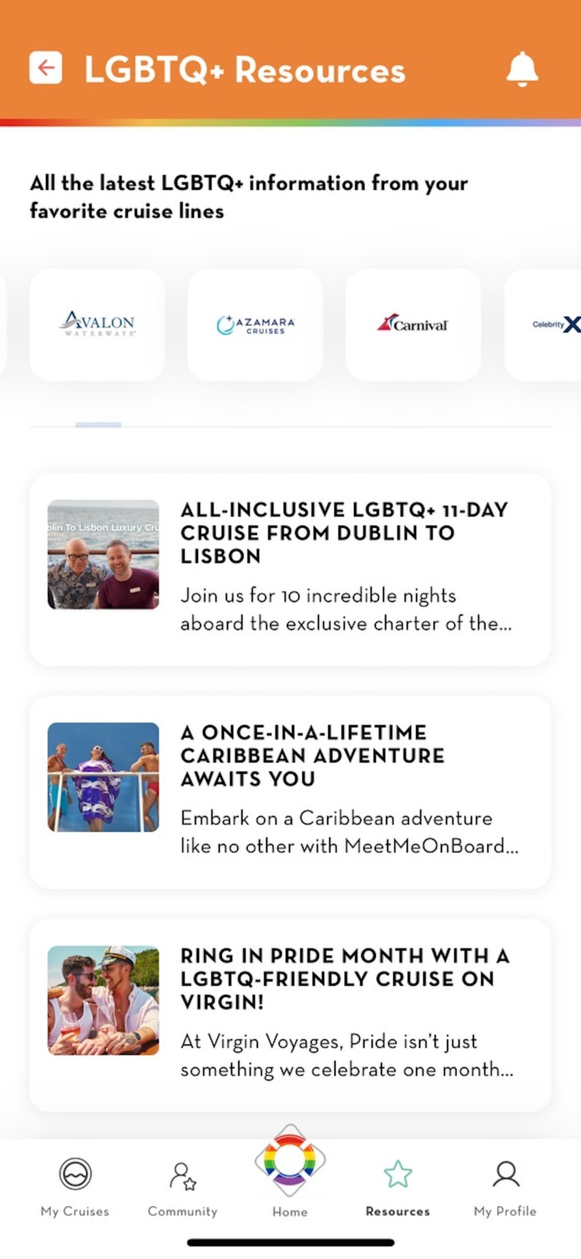 Meetmeonboard app for LGBTQ+ cruisers