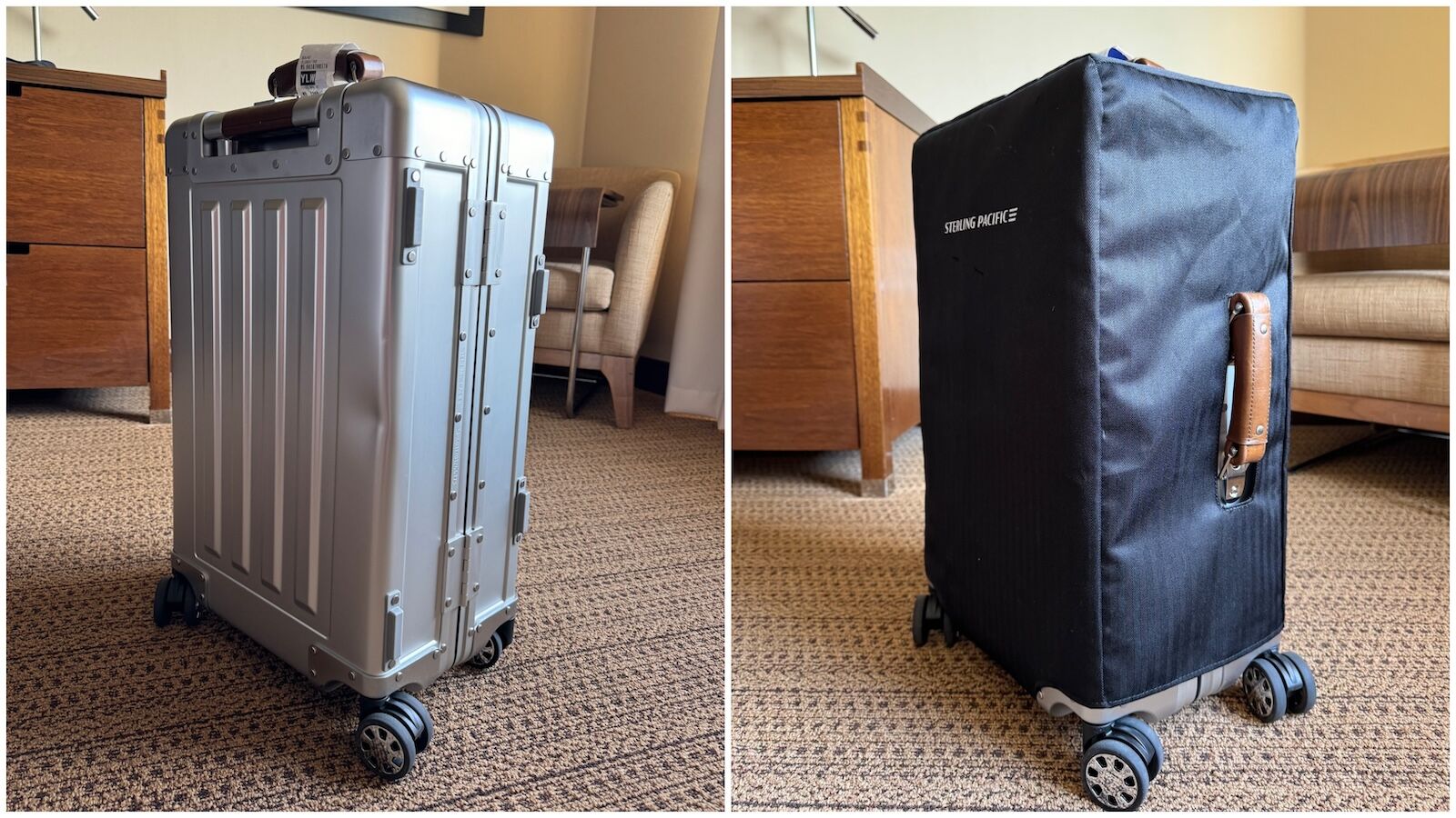 Sterling Pacific's new carry-on luggage 40 L and four wheels