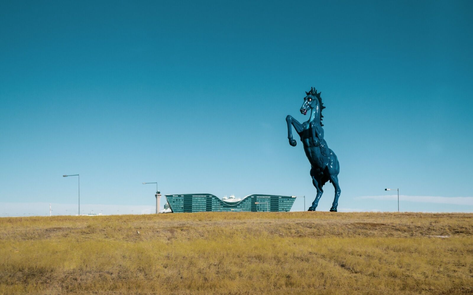 colorado aerotropolis - horse statue outside denver airport
