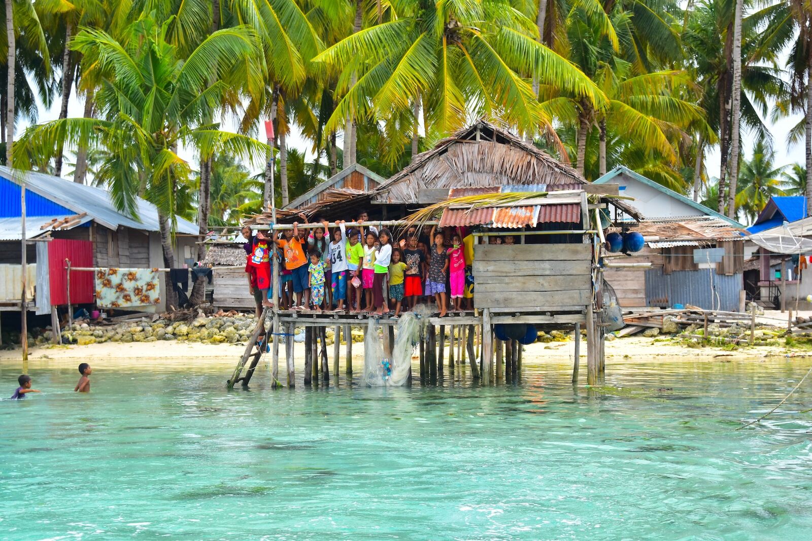 Locals on one of the Maluku islands