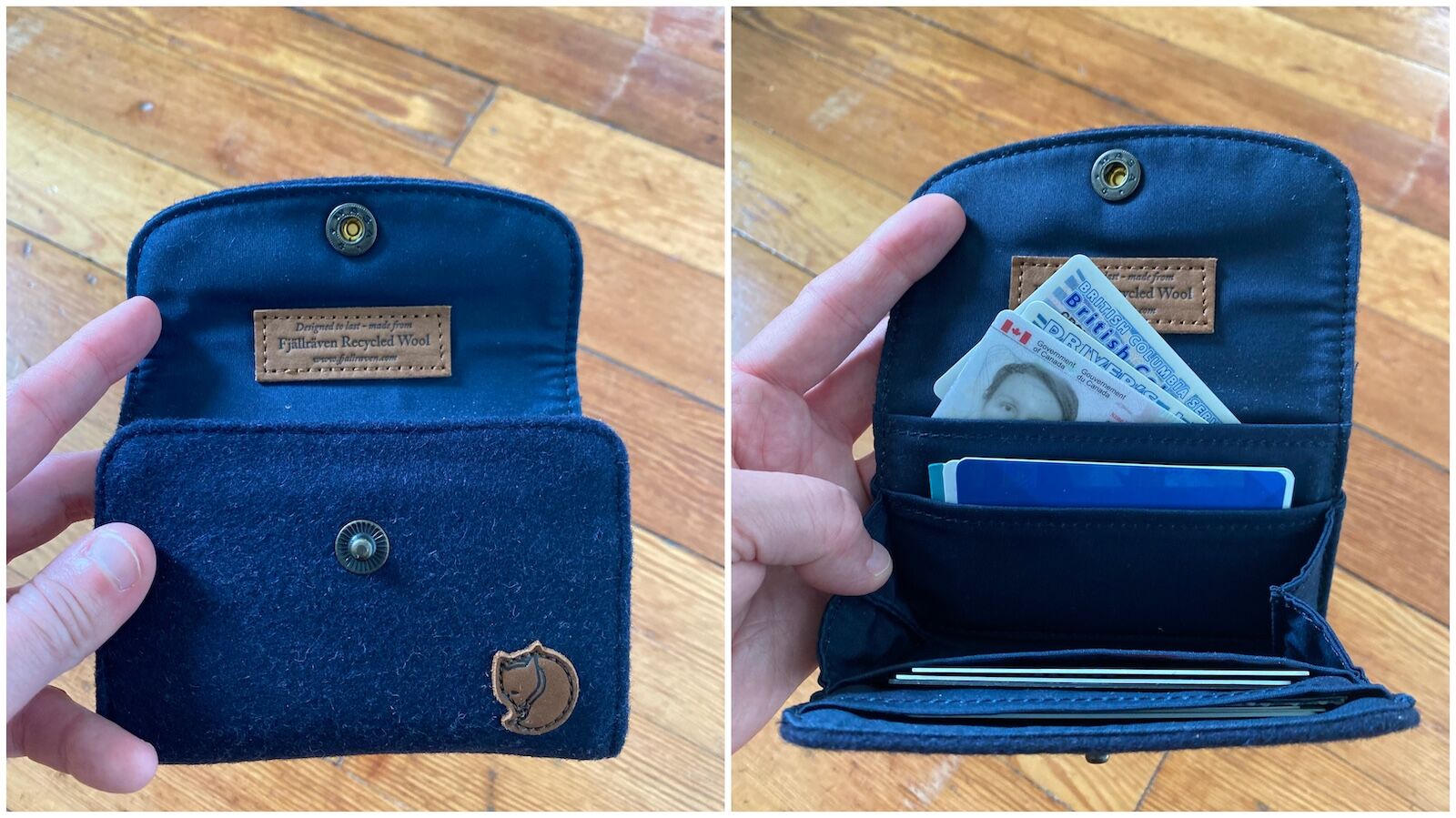 Details on Fjällräven's Norrväge Wallet